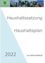 Bild: Deckseite Haushaltsplan 2022